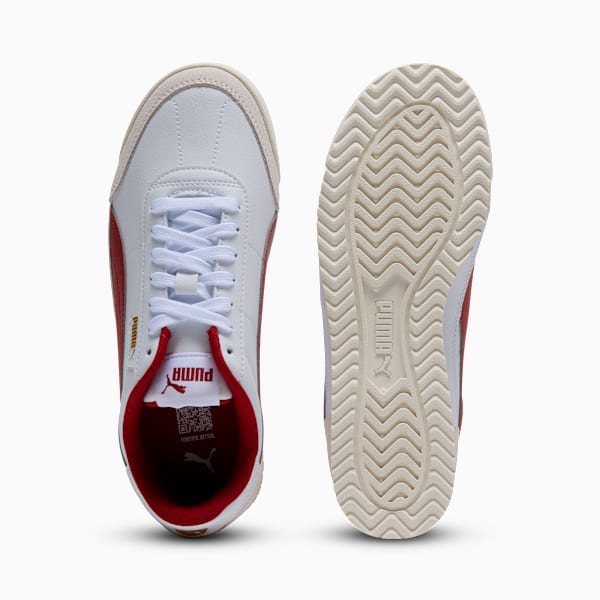 Sneakers Turino II OG Femme, PUMA White-Dark Crimson-Warm White-PUMA Gold, extralarge